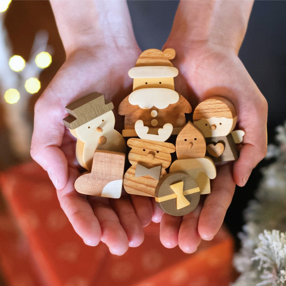 木のクリスマスセット（ラッピング付き）