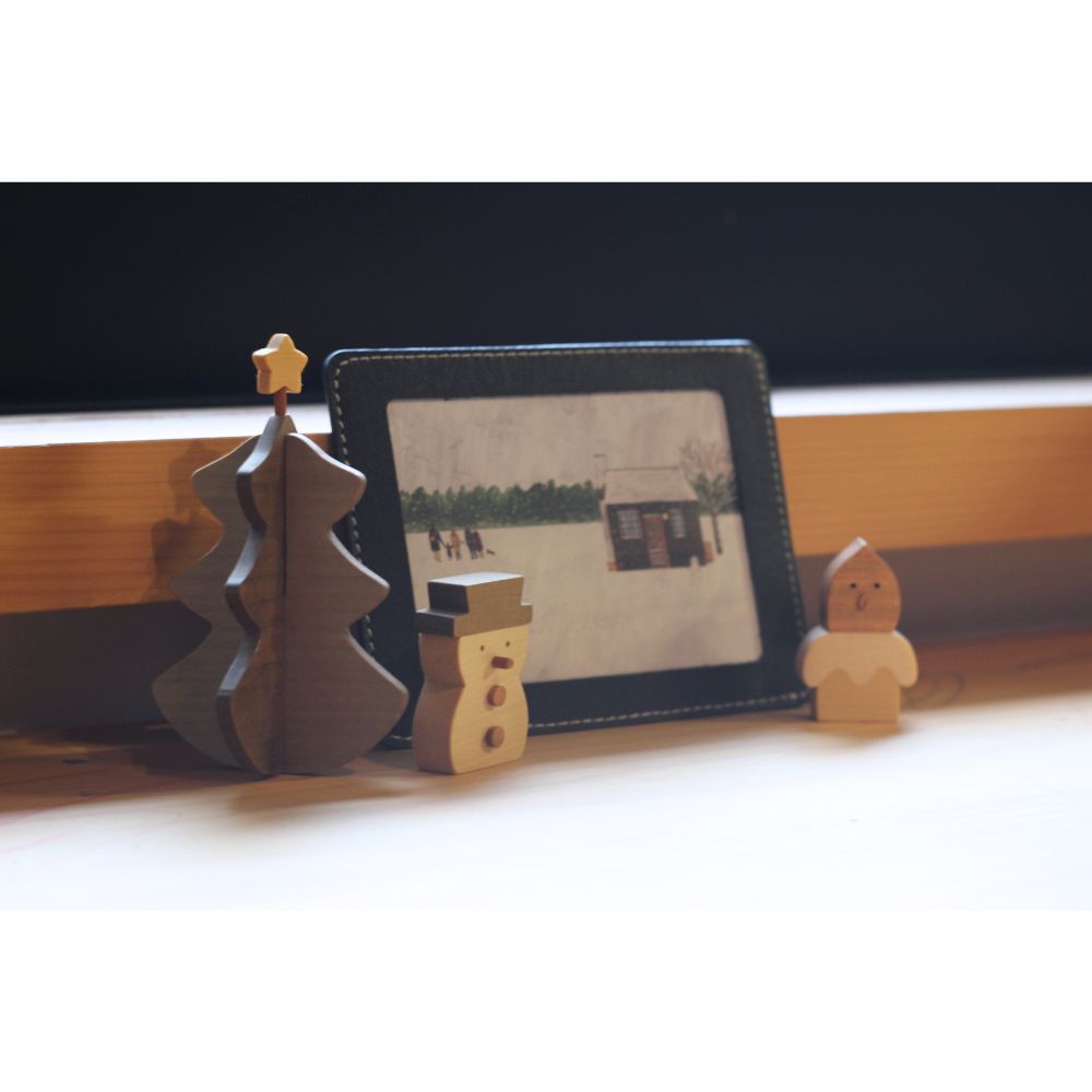 木のクリスマスセット（ラッピング付き）