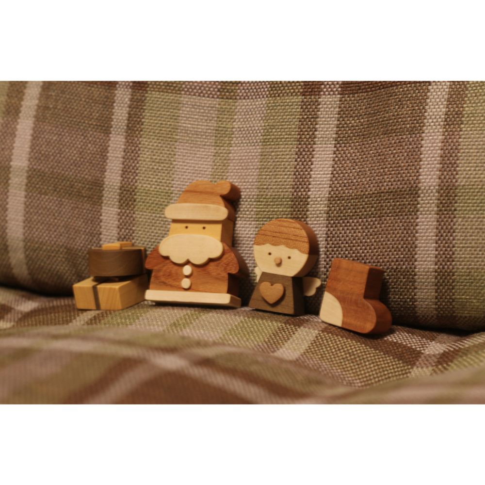 木のクリスマスセット（ラッピング付き）