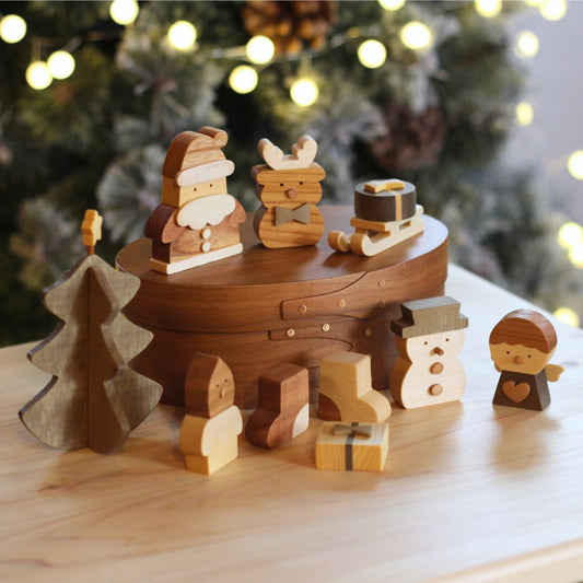 木のクリスマスセット（ラッピング付き）