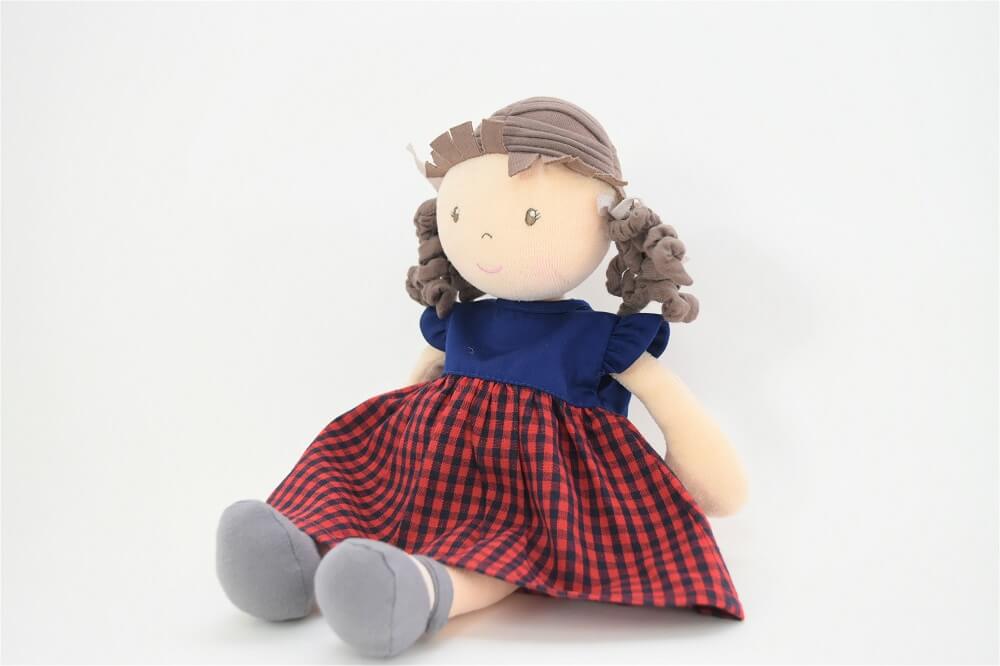 抱き人形用　着替え用お洋服 (ワンピースチェックシリーズ）