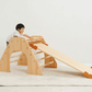 木製室内遊具登り台+滑り台