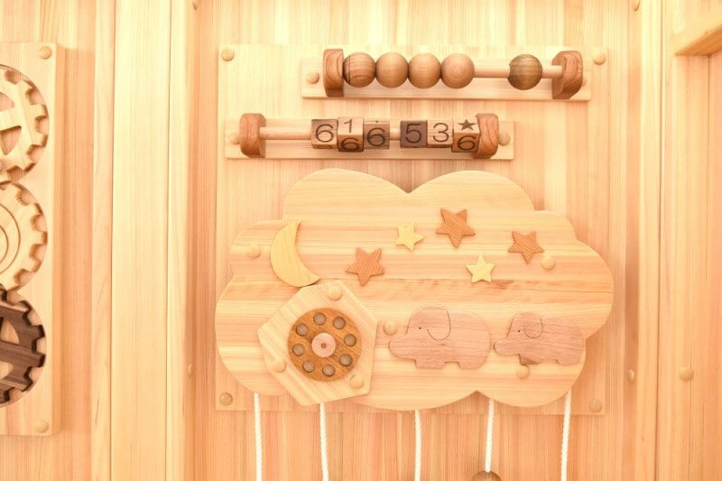 木製室内遊具アスレチック滑り台