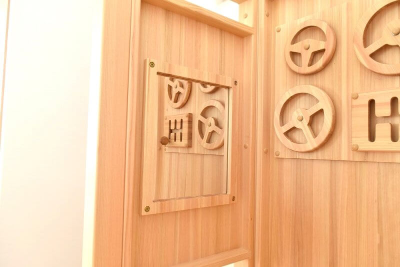 木製室内遊具アスレチック滑り台